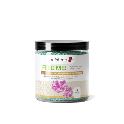 rePotme Orchid Food - Feed ME! MSU Orchid Fertilizer - RO/Rain/Tap Water (8 oz)