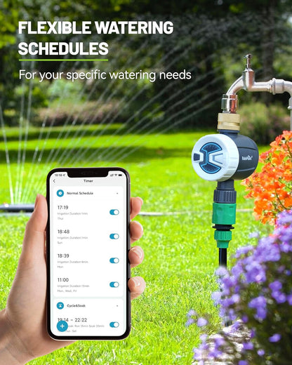 RAINPOINT Sprinkler Timer, WiFi Water Timer for Garden Hose, Smart Irrigation Controller, APP Remote Control (2.4Ghz WiFi Connection)