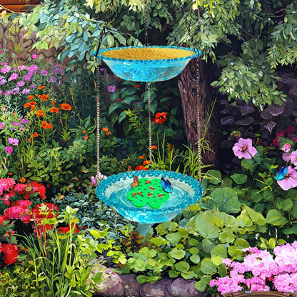 8 Pcs Bee Watering Station for Garden, Floating Bee Island & Butterfly Feeder with Bee Water, 4 Attracting Colors, 3X Faster Petal Texture, Zero-Drowning EVA Foam Design for Any Garden