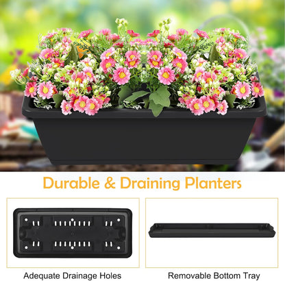 OYEAL Raised Garden Bed 4 Tier Vertical Garden Planters Indoor Outdoor Raised Planter Box with Legs Elevated Herb Garden Planter for Flowers Vegetables Plants, Black