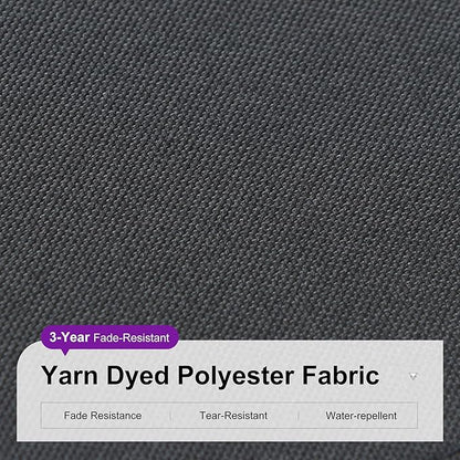 PURPLE LEAF 8 Feet Patio Umbrella Outdoor Cantilever Square Umbrella Aluminum Offset Umbrella with 360-degree Rotation for Garden Deck Pool Patio Black