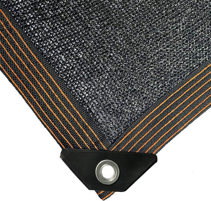 winemana 70% Black Shade Cloth, 12 x 10 FT Durable Mesh Tarp with Grommets, Resistant Garden Sun Shade Netting with Taped Edge for Plant Cover, Greenhouse, Patio, Tomatoes, Chicken Coop, Barn Kennel