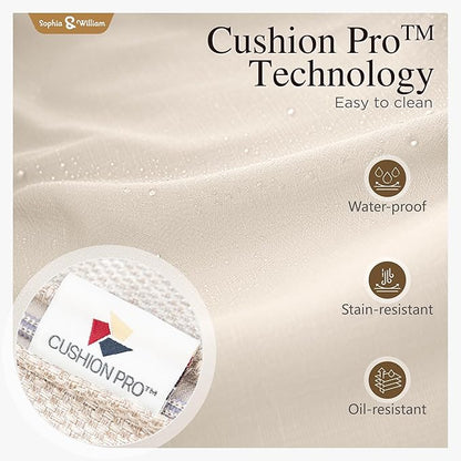 Sophia & William Cast Aluminum Patio Bar Chairs Set of 2, Bar Height Swivel Outdoor Bar Stools Chairs, Counter Height Outdoor Barstools, Brown, Load Capacity: 350 lbs