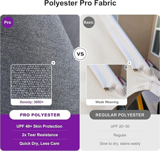 PURPLE LEAF 9' X 11.5' Rectangle Patio Umbrella with Base Outdoor Large Aluminum Cantilever Umbrella with 3 Years Fade Resistance Recycled Fabric and 360-degree Rotation for Garden Deck Pool, Mist Grey