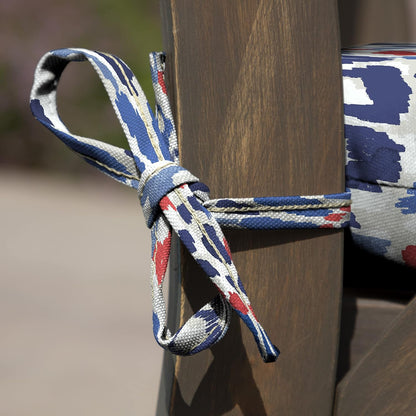 Arden Indoor/Outdoor Seat or Rocking Chair Cushion, 19 x 18, Water Repellent, Rain Proof, Fade Resistant Cushion for Rocking or Dining Chairs Clark Blue