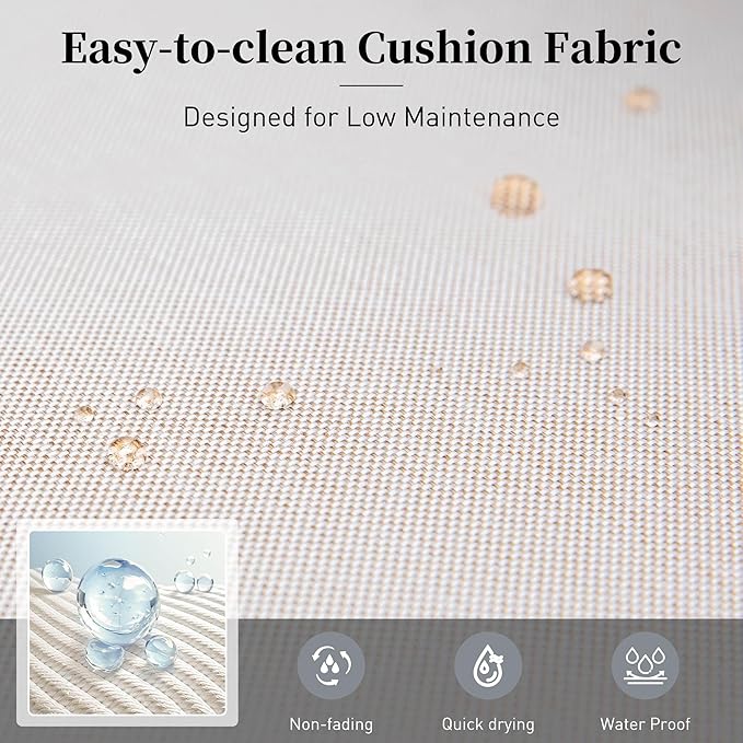 Outdoor Bar Set 3 Piece, All Weather HDPE High Top Table and Wicker Bar Chairs with 3.2” Cushion, Bar Height Patio Set for Backyard Poolside, Black