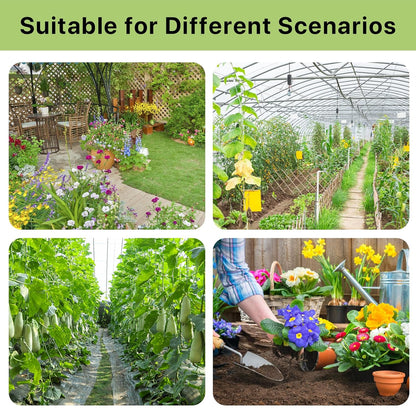 Drip Irrigation System – 2025 Upgraded Garden Watering System with 46FT 1/2'' Tubing, New Quick-Connect 1/4 inch Fittings Automatic Sprinkler for Garden Lawn Greenhouse Plant Flower Bed