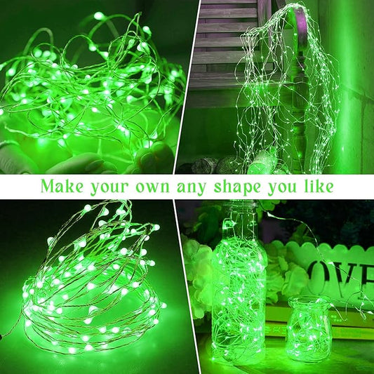 Solar String Lights for Outside, 72Ft 200 LED Solar Fairy Lights with 8 Modes, Solar Powered Fairy Lights Waterproof for Christmas Tree Garden Party Wedding Decor.（Green）
