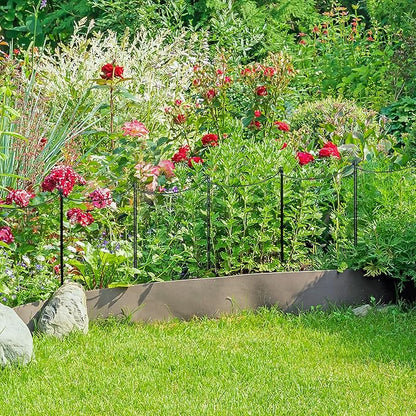 16 Pack 24 inch Plant Support Stakes, Half Round Peony Cage and Support, Adjustable Plant Support Stand with Clips & Twist Tie Garden Stakes for Indoor Outdoor, Heavy Duty Plant Support Ring