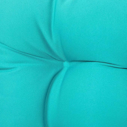 ARTPLAN All Weather Chair Outdoor Cushions Wicker Tufted Pillow with Back for Outdoor Furniture,Teal