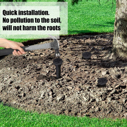 8 Pack Garden Watering Stake Large UV-Protected ABS Plastic Deep Root Irrigation Spike for Trees, Shrubs, Bushes, Shrubs, Flowers, Fruits, Vegetables, Potted Plants (14 Inch)