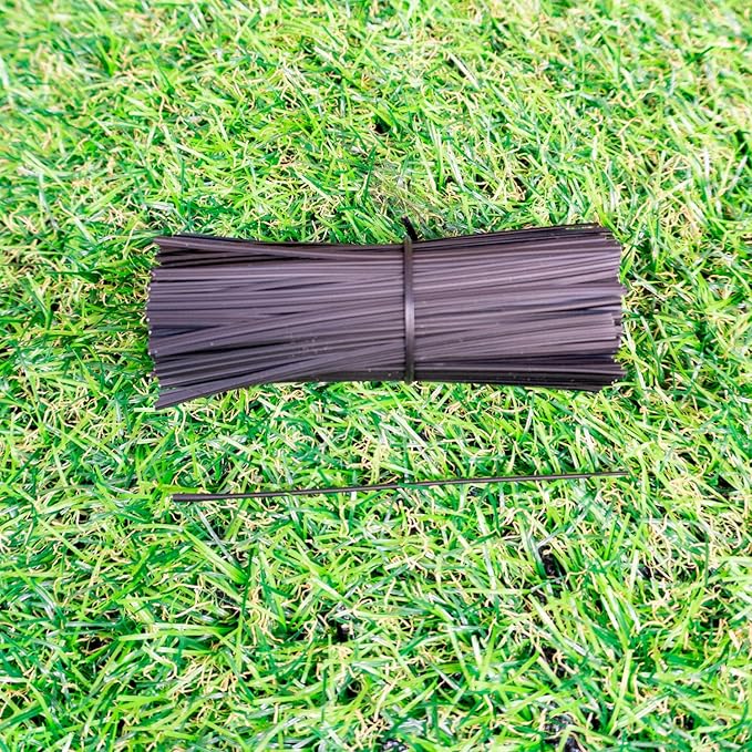 Plastic Black 4" Twist Ties, Reusable Cable Ties,Long Garbage Bag Twist Ties, Trash Bag Coated Ties, Twisty Ties for Organizing, Plant Hollding, Office, Christmas Tree (500 Pcs/4 inch)