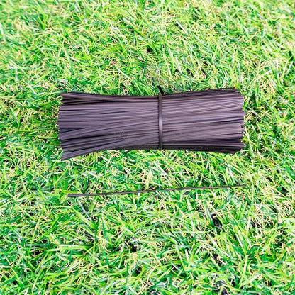 Plastic Black 4" Twist Ties, Reusable Cable Ties,Long Garbage Bag Twist Ties, Trash Bag Coated Ties, Twisty Ties for Organizing, Plant Hollding, Office, Christmas Tree (500 Pcs/4 inch)