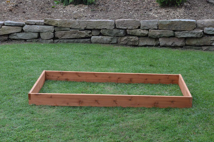 Red Cedar Wood Raised Vegetable Garden Bed - Amish Made in USA (5.5" Raised Bed, Cedar Stain)