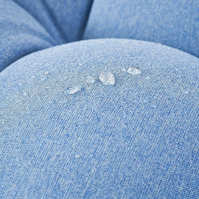 ARTPLAN All Weather Chair Outdoor Cushions Wicker Tufted Pillow with Back for Outdoor Furniture