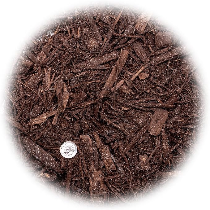 Gardenera Organic Brown Mulch - Nurture Your Plants with Natural Nutrients - 20 QUARTS
