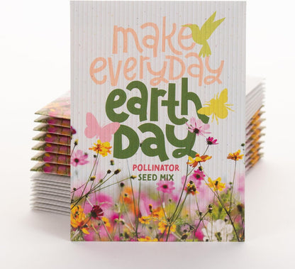 Bentley Make Everyday Earth Day 2025, Pollinator Flower Mix Seeds, All Favor Seed Packets, 25 Count