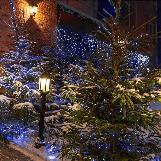 2 Pack Solar Christmas Lights Outdoor, 72FT 200 LED Solar String Lights with 8 Lighting Modes, IP65 Waterproof Solar Lights Outdoor for Xmas Garden Party Tree Decor