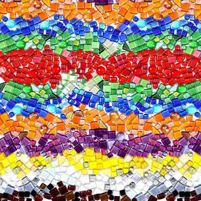 1000 Pcs Colorful Irregular Crystal Mosaic Tiles, 2.2lb Tiny Mosaic Tile DIY Hobbies Children Handmade Crystal Craft for Craft Bathroom Kitchen Home Decoration DIY Art Projects