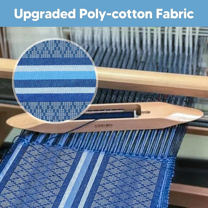 SUNCREAT Hammocks Double Hammock with Curved Spreader Bar, Outdoor Portable Hammock with Carrying Bag & Tree Straps for Bedroom, Patio, Backyard, Balcony, Max 450lbs Capacity, Blue