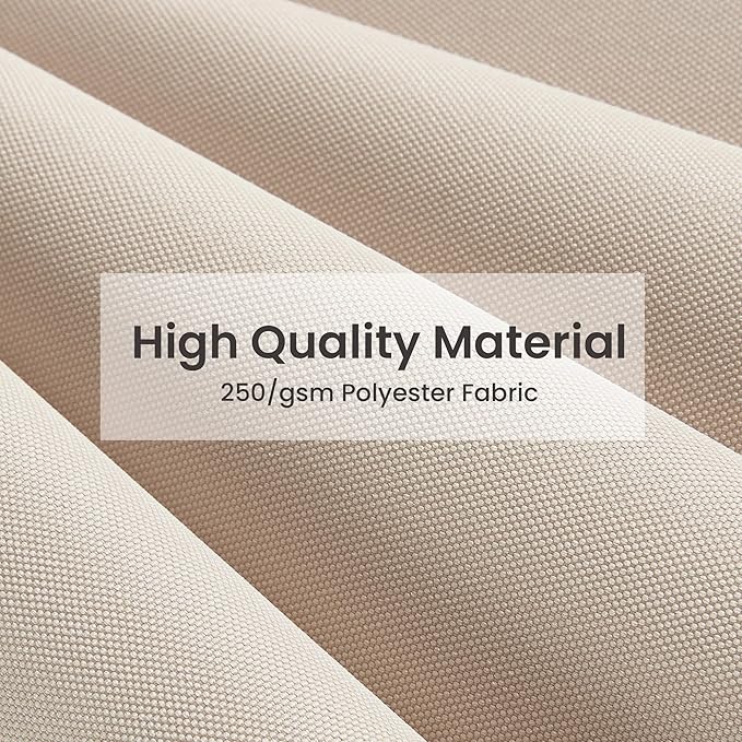 9x12 FT Cantilever Patio Umbrella Double Top Outdoor Rectangular Large Heavy Duty Aluminum Offset Umbrellas with 7 Level Tilt 360-degree Rotation for Pool Garden Deck, Beige