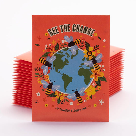 Bentley Earth Day 2025 Bee The Change - Pollinator Flower Mix Seed Packets (25 Packets)