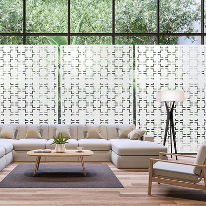 Metal Privacy Screen Outdoor 72" H×47" W,Freestanding Decorative Privacy Screen for Balcony Yard&Garden,Privacy Fence-White&Square