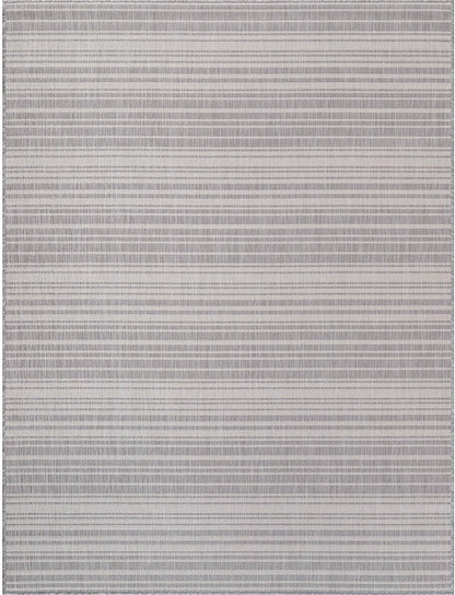 Stripe Outdoor Rug 10x14 Washable Outside Carpet for Indoor Patio Porch Waterproof Easy Cleaning Non Shedding Area Rugs Gray 10 x 14