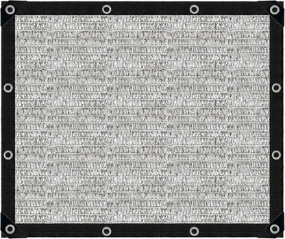 Shade Cloth-80% Aluminum Sunblock Neting,Durable Mesh Tarp with Grommets,Shade Cloth for Garden,Car, Outdoor Pergola,Greenhouse,Chicken Coop and Dog Kennel(Silver)