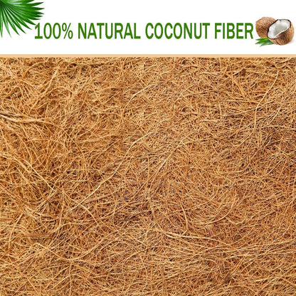 2 Pcs Garden Coconut Planter Liner - Preformed Window Box Natural Trough Coco Coir Mats (36 Inch)