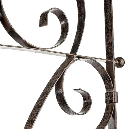 H Potter Outdoor Metal Wall Decor or Trellis for Climbing Plants Suitable as Art Garden Panel Roses Vines Privacy Includes Brackets for Hanging Gar214LW1