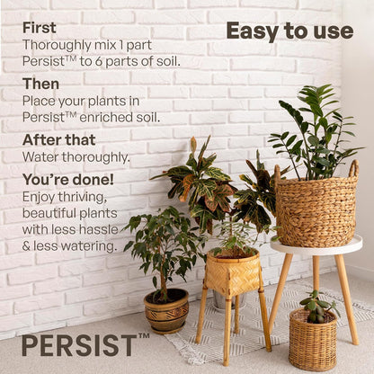 Persist Horticultural Charcoal 1.5 cuft, Biochar Soil Amendment for Plants, Improves Soil Quality, 100% Natural Active Carbon and Fertilizer Enhancer for Gardens.