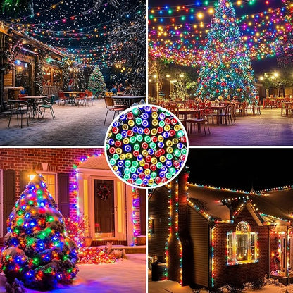 2 Pack Super-Long Solar String Lights Total 170Ft 480 LED 8 Modes Outdoor Waterproof Solar Powered Christmas Fairy Lights for Xmas Tree Garden Home Lawn Wedding Party Decor (Multi Color)