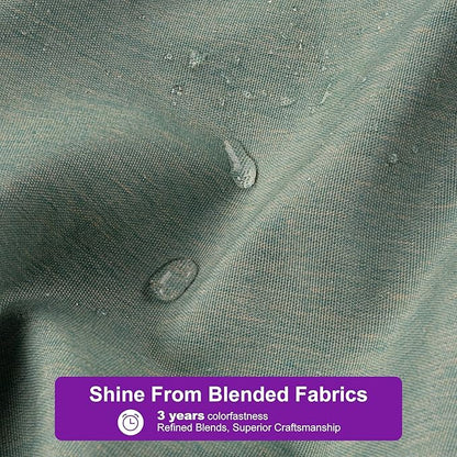 PURPLE LEAF 10' X 13' Rectangle Patio Umbrella Outdoor Large Aluminum Cantilever Umbrella with 3-Year Fade Resistance Recycled Fabric and 360-degree Rotation for Deck Pool Garden, Mint Green