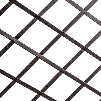 H Potter Large Trellis for Climbing Plants Wrought Iron Metal 2 Panel Ivy Garden Privacy Screen Patio Deck