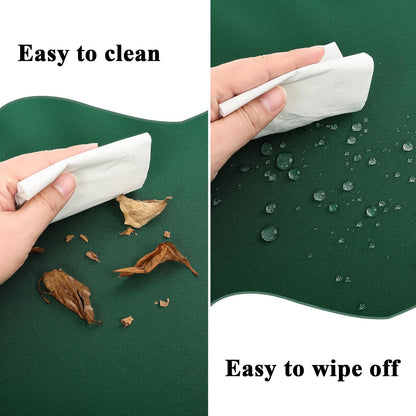 Outdoor Chair Cushions Set of 2, Waterproof Foam Patio Seat Cushions with Ties for Garden Sofa & Dining Furniture, 3-Year Color Fastness, 18x18x3 Inch, Green