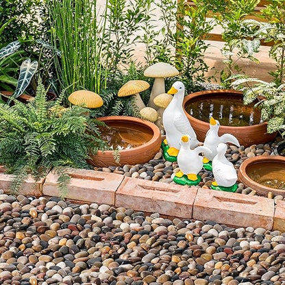 GreatBuddy 15-lb River Rocks, Decorative Rocks for Indoor Plants, 1-1 3/4 Inches Natural Polished Pebbles for Aquarium, Vases, Potted Plants, Garden Landscaping Outdoor, Mixed Color Stones