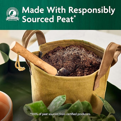 Miracle-Gro Organic Indoor Potting Mix, Protects Against Over and Under Watering, for Indoor Container Plants, Houseplants and Starter Plants, OMRI Listed, 8 qt., 3-Pack