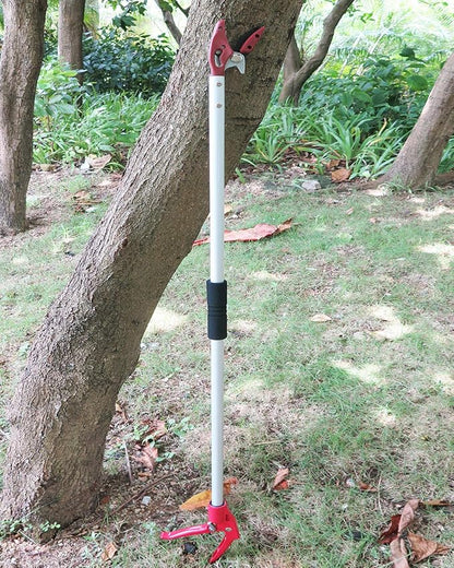 4 Feet Cut and Hold Tree Pruner, Rotation Pole Tree Trimming, Long Reach Fruit Picker, Branches Bypass Lopper