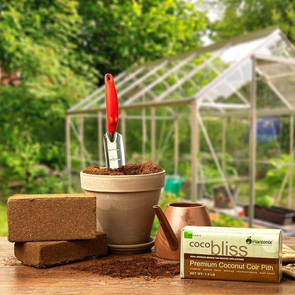 Coco Coir 650gm Bricks (5-Pack) - Organic Coco Coir for Plants & Gardening - OMRI-Listed Cocopeat for Garden Soil, Seed Starter Soil, & Mulch - Organic Coconut Bricks - Coconut Fiber Potting Mix