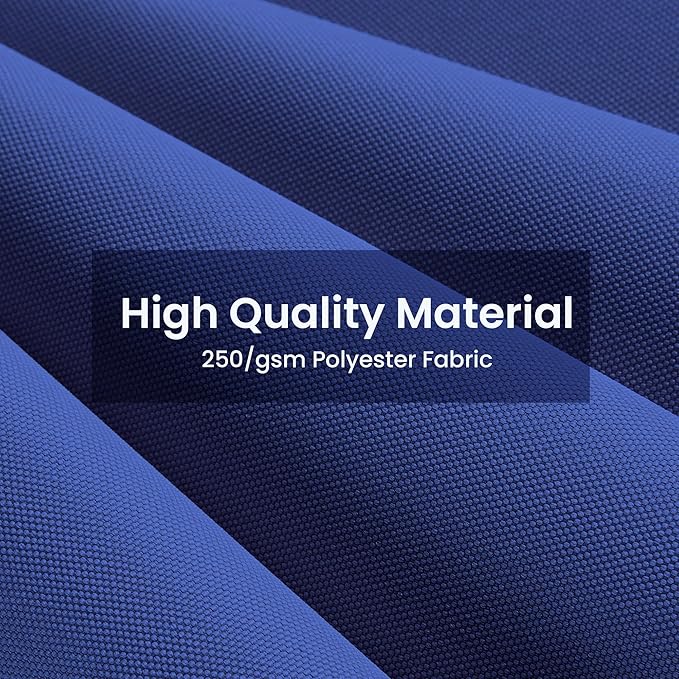 9x12 FT Cantilever Patio Umbrella with Base Included Double Top Outdoor Rectangular Large Heavy Duty Aluminum Offset Umbrellas with 7 Level Tilt 360-degree Rotation for Pool Garden Deck, Navy