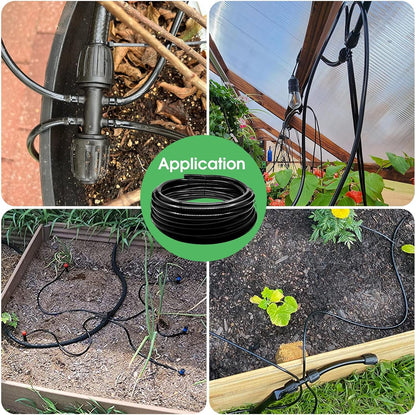 40 FT 1/2 inch Drip Irrigation Tubing Main Line Hose Tube for Garden Irrigation System