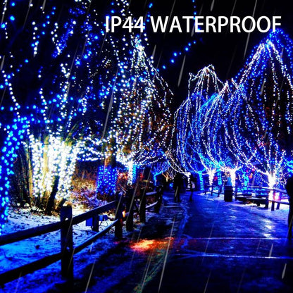 Dazzle Bright Fairy Lights Battery Operated, 20 FT 60 LED Silver Wire Waterproof Battery Operated String Lights, Christmas Decorations for Indoor Outdoor Bedroom Yard Decor, Blue