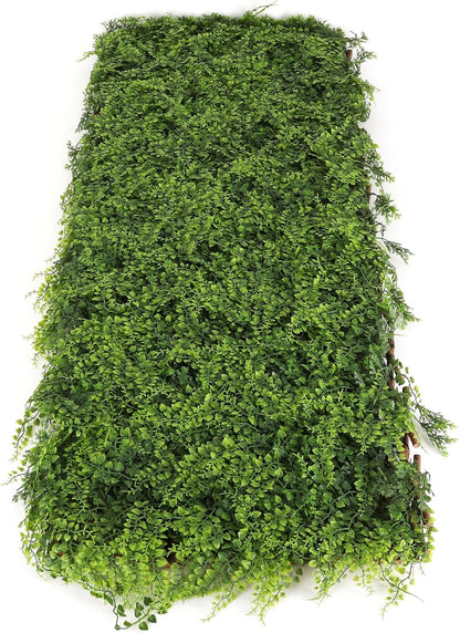 3rd Street Inn™ Leaf Trellis - Bamboo Greenery Panel - Boxwood and Ivy Privacy Fence Substitute - DIY Flexible Fencing (1, Juniper)