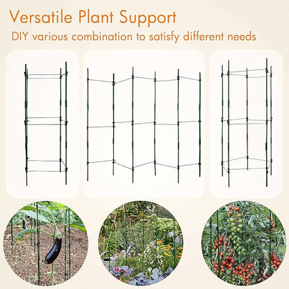 Gardzen Multi-use Tomato Cage Plants Support, Trellis Climbing Cage Stand for Pepper Eggplant Tomato Flowers