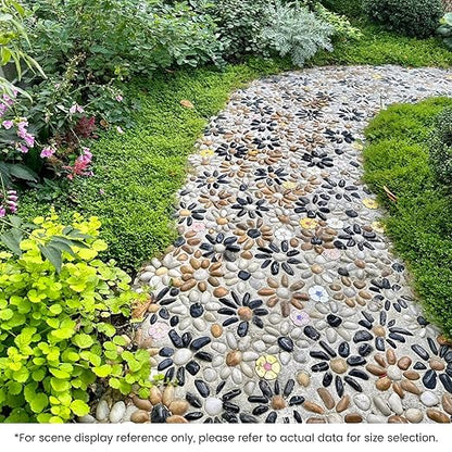 SIDONG 10 LB Mixed River Rocks, 0.3-0.5 Inches High Polished Pebbles for Indoor Plants, Aquarium Rocks Used in Fish Tank, Decorative Stones for Plants, Vases, Home Décor, Crafting, Garden Landscaping