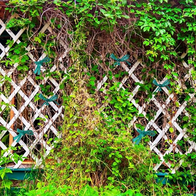 KINGLAKE GARDEN Stretch Tie Tape Roll-4 Rolls Total 600 Feet 1/2" Green Garden Tape,Plant Ribbons Plant Garden Tie for Branches, Climbing Planters, Flowers