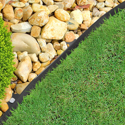 Gardzen 1.5" x 80' Landscape Edging Kit, Garden Edging Coil Comes with 100 Pcs Spikes, No Dig Lawn Border Design