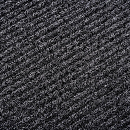 Low Profile Rubber Door Mat, 60x35inch, Heavy Duty, Durable Doormat, Indoor and Outdoor, Waterproof, Easy Clean Shoe Scraper, Home Rug Welcome Mats for Entryway, Patio, Porch, Grey