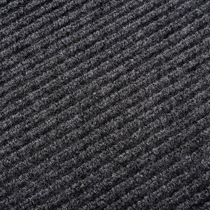 fani Heavy Duty Large Outdoor Indoor Entrance Black Doormat Waterproof Low Profile Entrance Rug Front Door Mat Patio Anti-Skid Rubber Back, 48x96 inch (Gray)